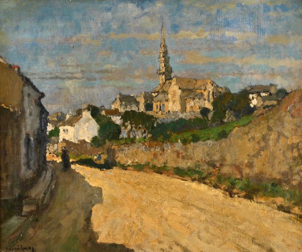 Louis Marie DESIRE-LUCAS (1869-1949) "Route du Stiff, Ouessant"