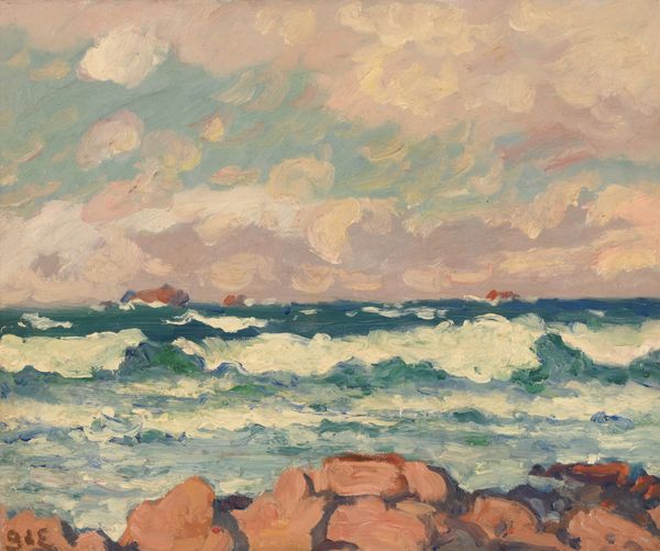 Georges D'ESPAGNAT (1870-1950) "La mer après l'orage"