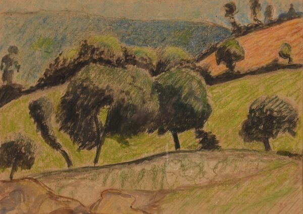 Paul SERUSIER (1864-1927) "Châteauneuf paysage d'été"
