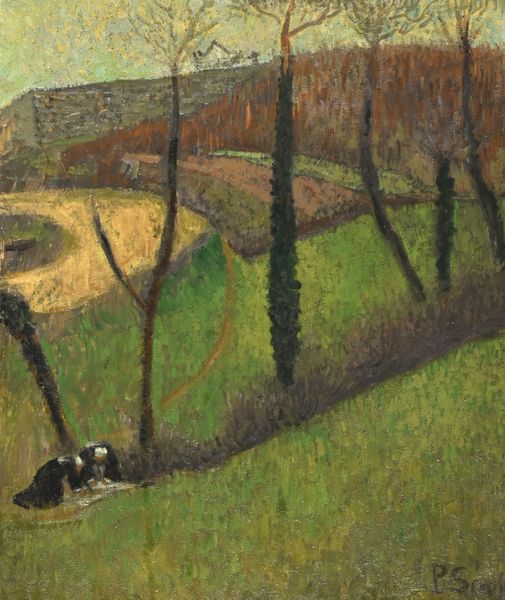 Paul SERUSIER (1864-1927) "Lavandières bretonnes" hst sbd 61x50