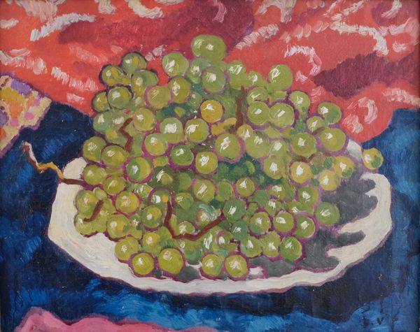 Louis VALTAT (1869-1952) "Les raisins" 1941 huile sur toile monogrammée bas droite 33 x 41 cm