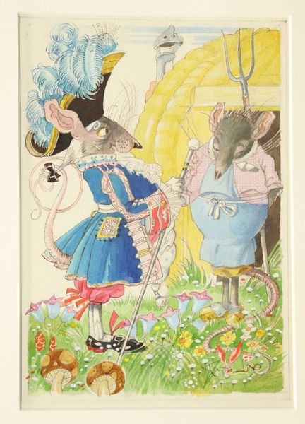 Félix LORIOUX (1872-1964) « Le Rat de ville et le rat des champs »