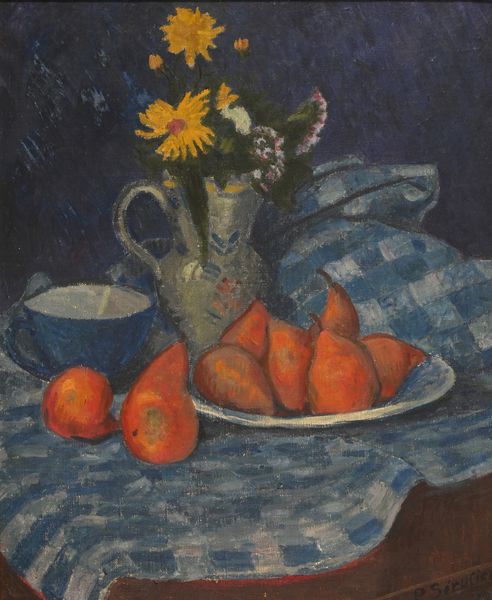 Paul SERUSIER (1864-1927) "Fleurs et poires rouges"