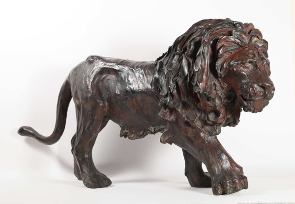 José Maria DAVID (1944-2015) "Lion marchant"
